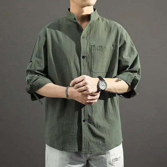 Justin Stand Collar Shirt