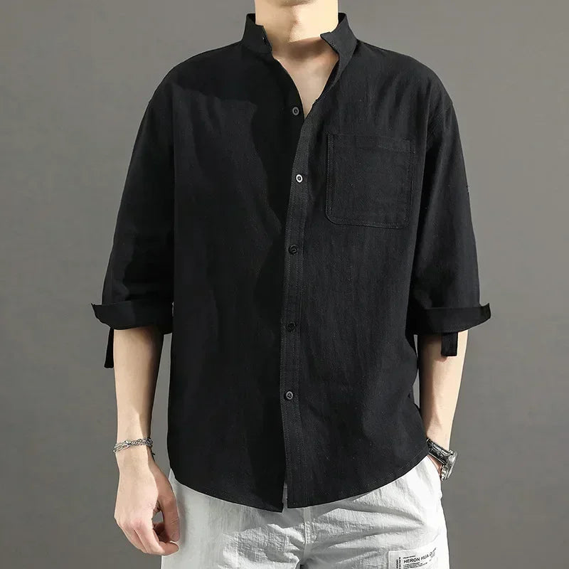 Justin Stand Collar Shirt